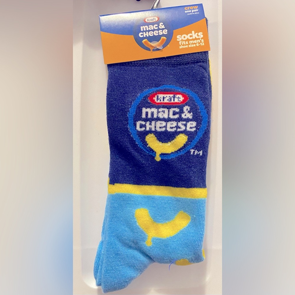 Fun Novelty Socks Featuring Kraft Macaroni Brand